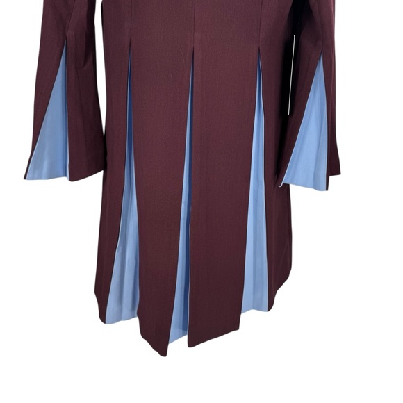 Tuckernuck NEW Merlot Griffiths Bell Long Sleeve Colorblock Mini Dress Size S - Picture 5 of 10